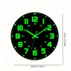 RIUKASIN Vinyl Record Luminous Clock, 12 inch Silent Non Ticking