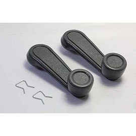 Performance PFM-820602 Interior Window Crank Handle with Zinc Pair Set Gray/Grey for Various Toyota Models