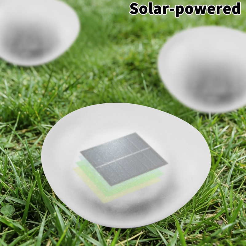 Yesinaly Solar Powered Outdoor Lights - Waterproof Garden Path Lighting,