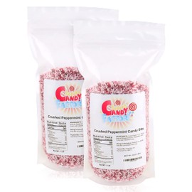 Sarah's Candy Factory Crushed Peppermint Candy Pieces Bits in Resealable Bag (2 Pound)