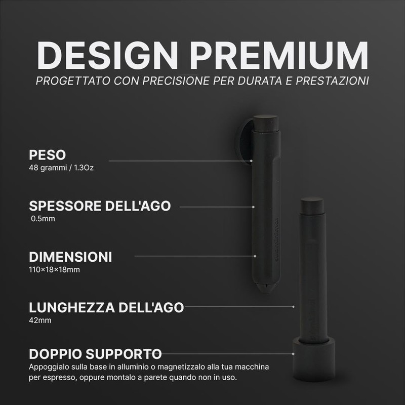 Subminimal WDT Tool, Strumento per la Distribuzione del Caffè, Ago