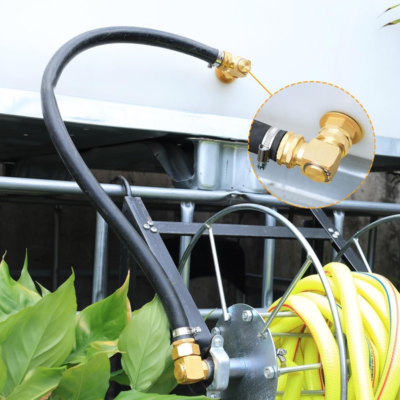 UNWAVER Garden Hose Swivel elbow Connector 90 Degree Solid Brass