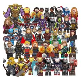 40pzs Juguete Superhéroes Minifiguras Vengadoras Aleatorias 40