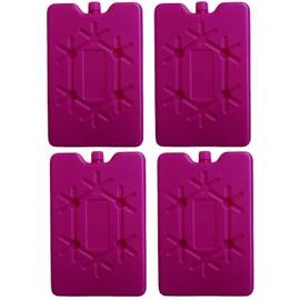 4Pack Ice Pack Ultra-Thin Reusable Ice Packs for Lunch Boxes, Coolers & Breastmilk Bags - Long-Lasting Cooling Solution to Keep Food Fresh & Cold (Rose red)