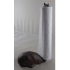Rustic Brown Cast Iron High Whale Tail Paper Towel Holder