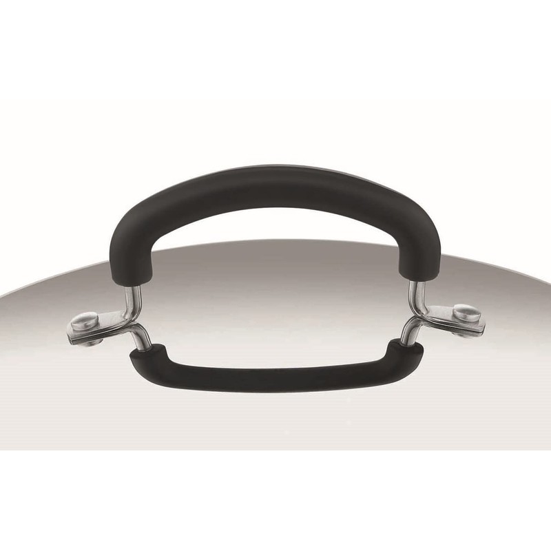 Lagostina Practical lid made of 18/10 stainless steel, grey and