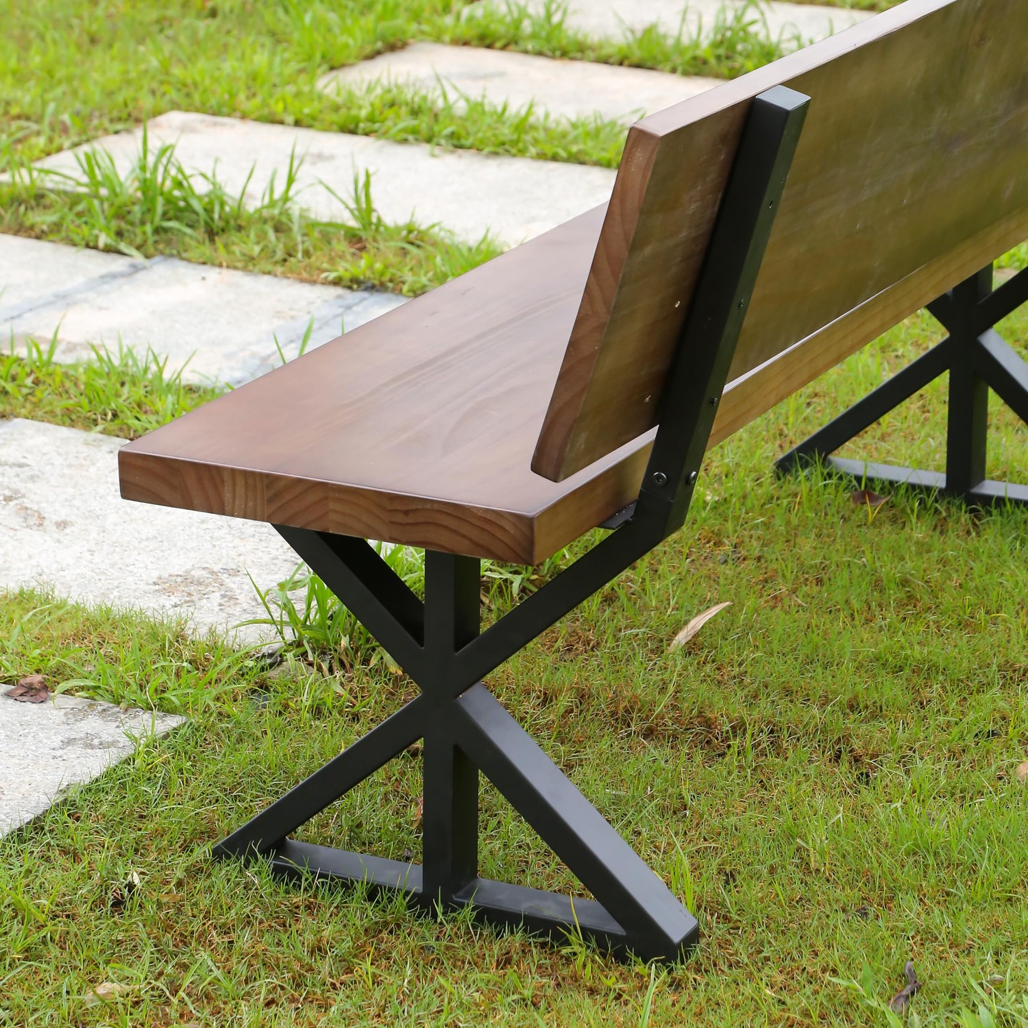 BOTAOYIYI Bench Legs 16 Inch Triangle Metal Chair Base Legs with ...