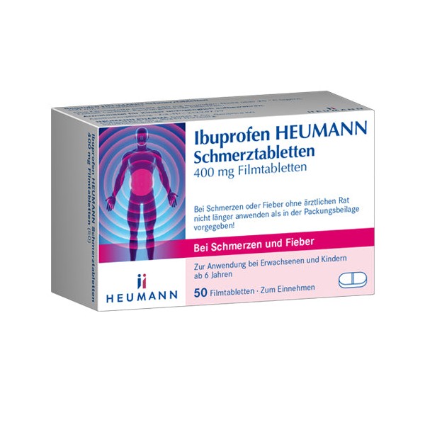 Ibuprofen Heumann Schmerztabletten, 50 pcs. Tablets