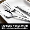 HIWARE 48-Piece Silverware Set with Steak Knives for 8, 18/8