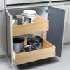 Mulush Pull Out Cabinet Organizer, 17''W×21''D×16''H Soft Close Slide Out