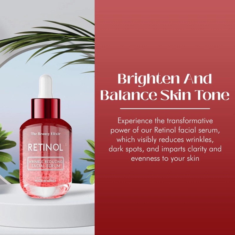 The Beauty Elixir Korean Retinol Serum Anti Aging Skin Care