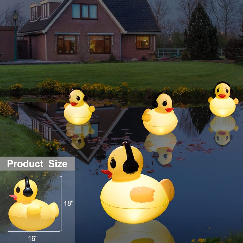 Floating Solar Pool Lights, 16 inch Waterproof Pool Lights that