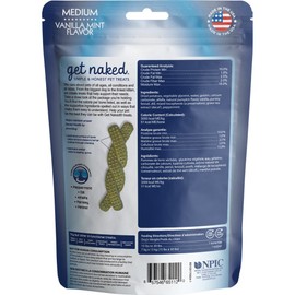 Get Naked Grain-Free Medium Dental Chew Bone 6.6Oz Bag