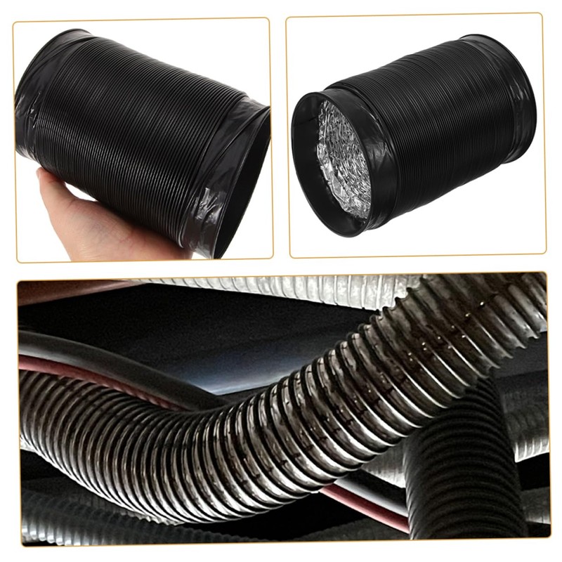 Outanaya Dryer Vent Hose Kit Flexible Foil Ducting with Black