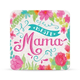 Sheepworld My Beautytree 44609 Coaster No. B11, Best Mum, Cork, 9.5 cm x 9.5 cm