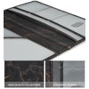 HERRIAT Car Registration and Insurance Card Holder,Marble Leather Vehicle Glove