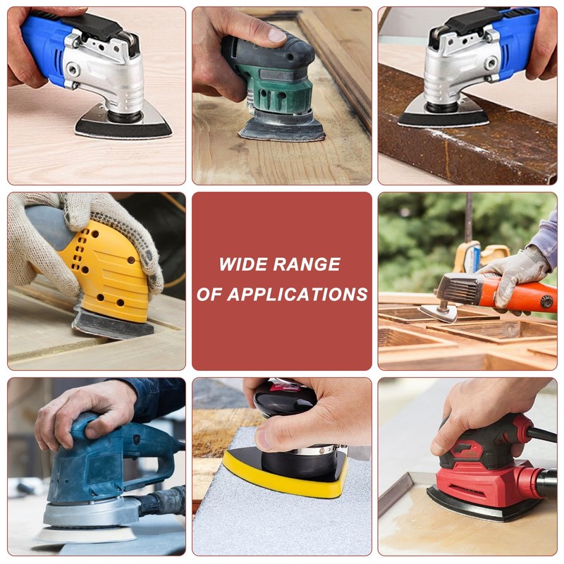 60 Pcs Mouse Sanding Pads, Multi Tool Sanding Pads for