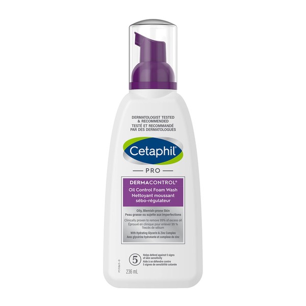 Cetaphil PRO DermaControl Oil Control Foam Wash With Zinc Complex,