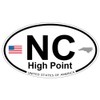 US Decal, Inc. High Point, North Carolina Oval Sticker