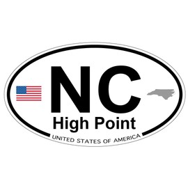 US Decal, Inc. High Point, North Carolina Oval Sticker
