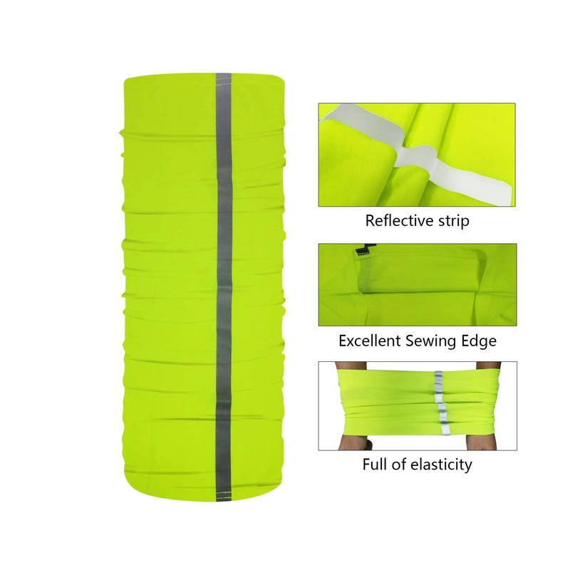 Polaina para el cuello, bandana sin costuras, pasamontañas, Verde, Talla