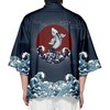DOSLAVIDA Men's Japanese Kimono Jacket Set Stylish Open Front Coat