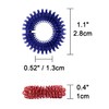 Wisdompro 16 Pcs Spiky Sensory Finger Rings, Flexible Fidget Ring