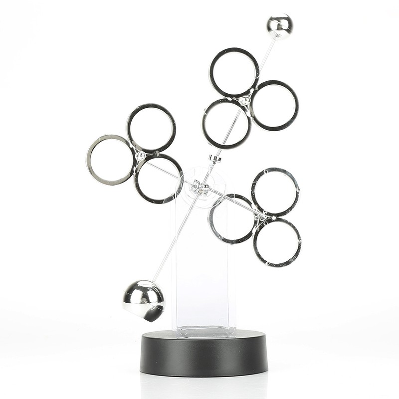 Electronic Perpetual Motion Revolving Celestial Model Kinetic Art Craft Desk