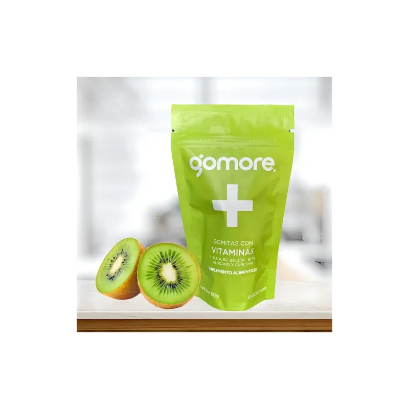 Gomitas Gomore Suplemento Vitaminas Zinc Sabor Kiwi 90g