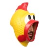 Máscara Rubber Chicken Pollo Chillón Divertido Halloween Color Amarillo
