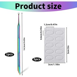 Nail Etching Tool - cuticle remover tool with 5 sanding pads - non-slip grip for precise dead skin removal - ideal manicure tools for nail and foot care