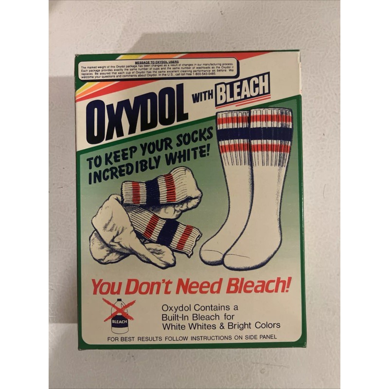 Oxydol Sealed NOS Full Unopened 1980s Oxydol Powder Laundry Detergent