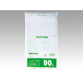 Pack Style PS Garbage Bags LD 030-90L Transparent, 200 Sheets 00427551