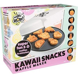 Kawaii Fun Snacks Mini Waffle Maker - 7 Different Food Emoji Designs Featuring an Avocado, Pizza, Ramen, Taco & More - The Cool Electric Waffler Gift for Amazing Kid's Breakfasts and Holiday Gifts