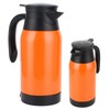 Orange Car Electric Kettle Temperature Display Car Boiling Cup Travel