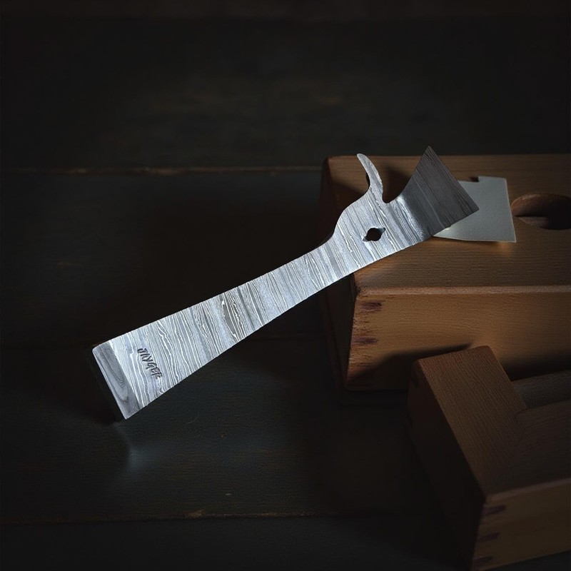 Jayger Hive Tool | Damascus Steel | Heat Treated |