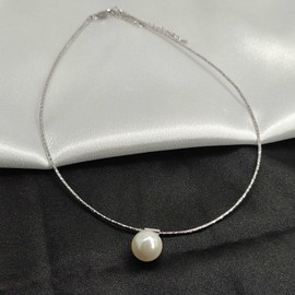 Stocking Stuffers Holiday Outfits for Women 2024 Big Pearl Necklaces Chunky Pearl Pendant Necklaces for Women Single Pearl Necklace Christmas Party Birthday Jewelry Gift for Women