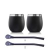 CanHighGer Lil'Air - Set of Two Stainless Steel Cups/Calabash/Water Bottles/Pumpkin/Maté