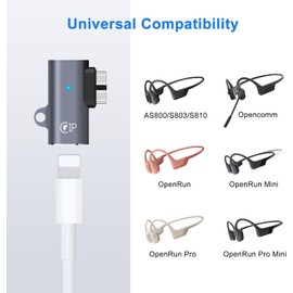 Lightning Charger Adapter for leizhan Shokz Headphones (2 Pack) Magnetic Charger Adapter for Aftershokz Headphones Compatible with Shokz Aeropex, OpenRun/Pro, OpenRun Mini, OpenComm