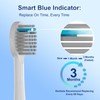 Cavzru 6 Pack Replacement Brush Heads for Waterpik Sonic-Fusion 2.0