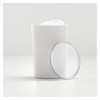 iDesign Fluted Plastic Bathroom Countertop or Vanity Storage-Set of 2-White/Clear