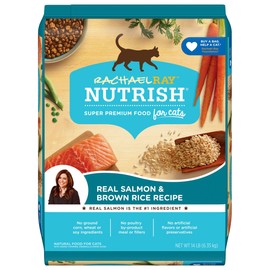 Rachael Ray Nutrish Premium Natural Dry Cat Food, Real Salmon & Brown Rice Recipe, 14 Pounds