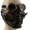 Steampunk Gothic Gear Face Mask with Goggles Cosplay Costume Party