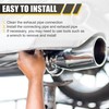 X AUTOHAUX 2pcs Car Mandrel Exhaust Elbow Pipe Concentric Reducer