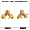G1/2 Brass Garden Irrigation 2 Way Double Tap Hose Adapter