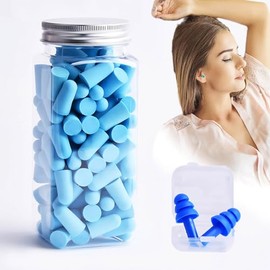 60 pares tapones oidos ruido dormir, 1 par tapones oidos de silicona para nadar, tapones oídos de espuma suaves y cómodas reutilizables, tapones audit