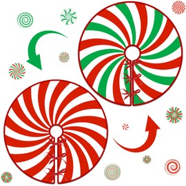 Christmas Candy Tree Skirt 36 Inch Reversible Christmas Candy Tree Mat Christmas Red and White/Green and Red Candy Tree Skirt for Holiday Party Indoor Outdoor Christmas Winter Tree Mat Decoration