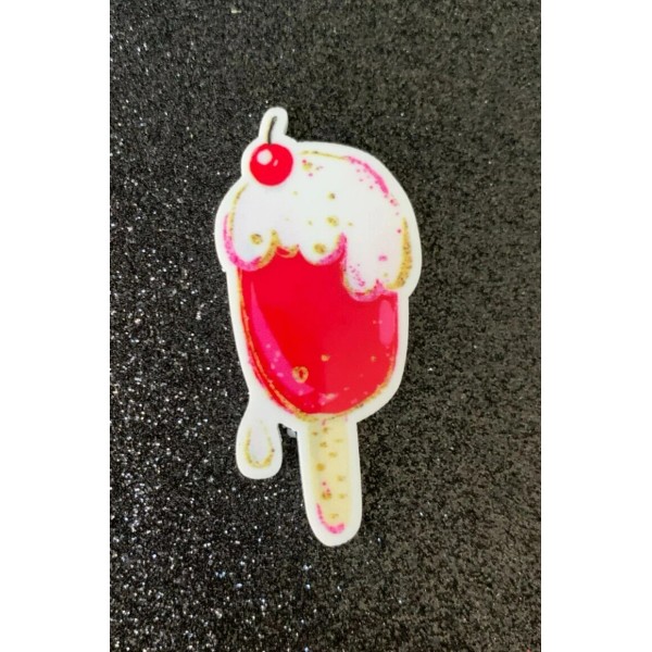 5pc. Ice Cream Cart, So Kawaii! Planar, Resin Popsicle, Flatback,