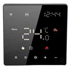 Smart Digital Touch Screen Home Thermostat for WiFi Control Indoor Temperature 100‑250VAC (16A Electric Floor Heating)