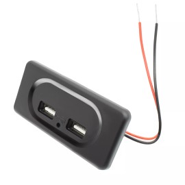 Universal 3.1A 12 V Dual USB Port Fast Charger Socket Power Outlet Panel Motorcycle Car RV